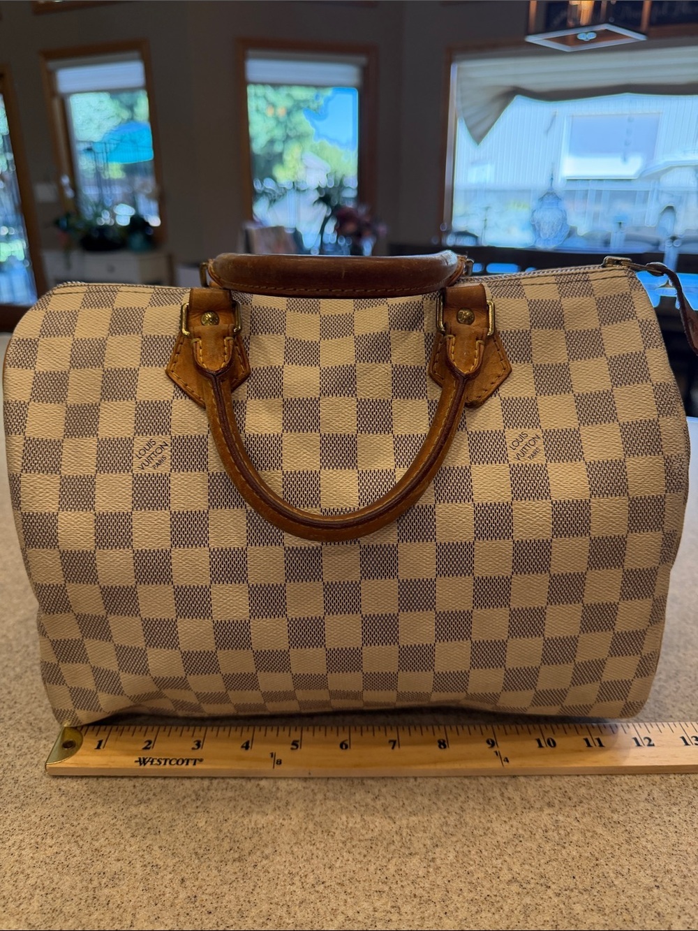 Louis Vuitton Speedy 30 Natural Vachetta Trim lock no key 💯Authentic SD2141